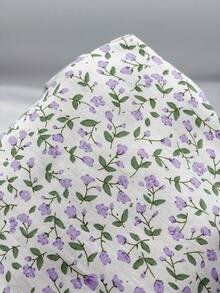 1pc Pastoral Style Printed Cotton Fabric, Ditsy Floral Pattern, Size 50cm*155cm, Suitable For DIY Handmade Clothing, Dresses, Curtains, Bed Sheets, Packaging Decoration, Etc. - Small Floral Pattern - View 3