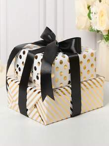 Pita Satin Hitam 2200cm, Cocok untuk Merangkai Mawar Sendiri, Dekorasi Kue, Pembungkus Kado, Pernikahan, Dekorasi Pesta Ulang Tahun, Natal, Kado Liburan, Hari Valentine, dan Acara Lainnya - Berbagai gaya - View 4