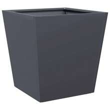 vidaXL Plant Pot, Flower Pot With Base, Planter Box, Plant Pot For Garden, Balcony, Terrace, Flower Pot, Plant Container, Flower Box, Anthracite - Charcoal Gray - View 2