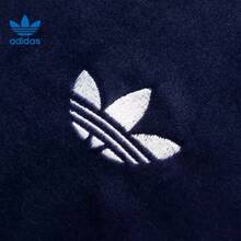 Adidas Clover Soft Velvet Long Sleeve Polo Shirt For Men And Women - Deep Indigo - View 6