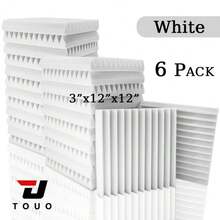 TOUO 8 Warna Panel Busa Akustik Berbentuk Baji, Paket 6-48 Buah, Bahan Perawatan Akustik Dinding Kedap Suara untuk Studio dan Home Theater - Baji - View 82