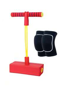 1pc Brinquedo de salto de sapo de espuma para crianças, bastão de treinamento sensorial de mola saltitante, brinquedos ao ar livre para meninos com mais de 6 anos, chapéus de salto de pogo de espuma para meninas, brinquedos ao ar livre para crianças, brinquedos divertidos para meninas - Multicolorido - Ver 21