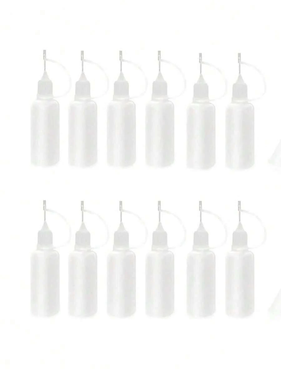 1/5/20pcs Botol Plastik Peras 20ml dengan Ujung Jarum dan Corong - Penyimpanan Lem yang Tepat, Dispenser Cairan, Wadah Pelumas - Sempurna untuk Kerajinan DIY - Hadiah Ideal untuk Seniman dan Pengrajin - View 1