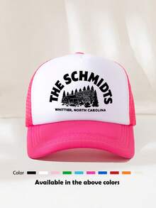 1 buc șapcă trucker unisex amuzantă cu imprimeu cu litere, colorblock, din spumă și plasă, pentru vară, casual, de vacanță, cu protecție solară, potrivită pentru purtare zilnică la exterior - Stilul L - Vizualizare 47