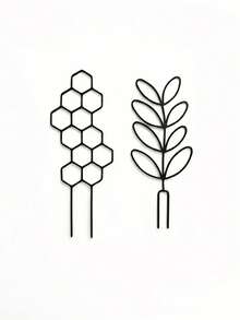 4pcs Creative Green Plant Pot Support, Climbing Frame, Gardening Flower Plant Fixing Rack - Multicolor - View 7