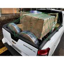 Rede Tela Elástica De Carga Para Caçamba Caminhonete Pickup Cor:Verde - A - Visão 2