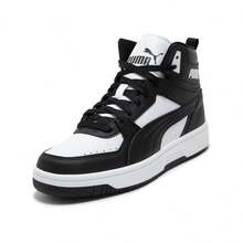Puma Spring/Autumn Mid-Top Casual Shoes Unisex Couple Basketball Style Classic Retro Sports Sneakers 37476501 - Black/white - View 8