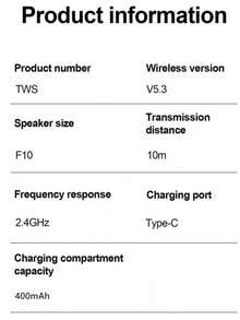 TWS M19 藍牙耳機，無線入耳式運動智能觸控 LED 顯示鏡面充電盒耳機，智能觸控無線藍牙兼容耳機，LED 顯示附麥克風 - 查看 7