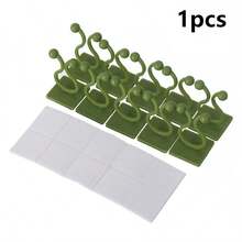 Clips de pared para plantas trepadoras, ganchos para plantas trepadoras, clips para plantas trepadoras verdes, clips fijos para plantas trepadoras verdes, ganchos trepadores, dispositivo de fijación de plantas verdes sin costuras, accesorios de gestión de cables, herramientas de jardinería, decoración de jardín, estante para plantas de interior - B - Ver 11