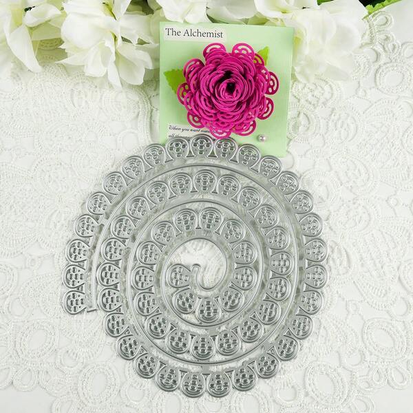 Troqueles de corte con patrón floral 3D para el Día de la Madre, plantilla de acero al carbono, troquelado y relieve para scrapbooking, adecuado para scrapbooking DIY, creación de tarjetas y decoración de manualidades