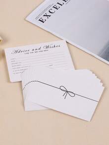 50/100pcs Blessing Card, Advice And Blessing Card For Newlyweds, Bride And Groom, Newlyweds, Wedding Reception Decoration/Bridal Party Perfect Wedding Suggestion Card, Decoration Card - View 10