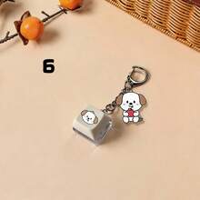 RII/ZE Peripheral Stress Relief Keyboard Keychain Jung Sung-Chan So-Hee Oosaki Shotaro Keyboard Pendant Keychain - Multicolor - View 14