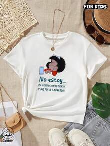 Maßgefertigtes Mädchen-T-Shirt aus 100 % Baumwolle, Noist Mädchen-T-Shirt, Mädchen-T-Shirt in Übergrößen, Kurzarm-Mädchen-T-Shirt, Oberteil aus reiner Baumwolle, Sommeroberteil, Jugendbekleidung. - Weiss - Übersicht 4