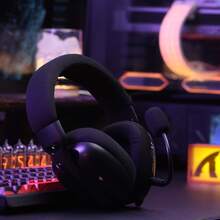 ATTACK SHARK L80PRO Wireless Gaming Headset Lightseed Tech Built-In + Detachable Dual Microphone Lightweight Headset Triple Mode Connection (2.4GHz USB C&A Receiver/Bluetooth/Wired) Compatible With PS4, PC, Switch, Win - View 3