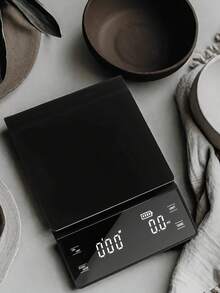 1pc Black Fashion Electronic Coffee Scale - Espresso Drip Coffee Scale, Baking Kitchen Scale, 3000g/6.6lbs Version, Requires 3 AAA Batteries (Batteries Not Included) - Multicolor - View 10