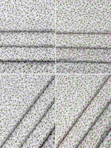 1pc Pastoral Style Printed Cotton Fabric, Ditsy Floral Pattern, Size 50cm*155cm, Suitable For DIY Handmade Clothing, Dresses, Curtains, Bed Sheets, Packaging Decoration, Etc. - Small Floral Pattern - View 8