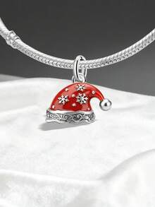 1pc Minimalist Unique Gingerbread Man With Candy Cane Beaded DIY Pendant, Exquisite Jewelry Gift, Suitable For Women - Set 1 - View 7