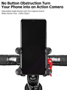 WEST BIKING Bicycle Phone Mount Silicone Shock Absorption Easy Operation Four Corner Wrap Stable And Drop Proof 360 Degree Free Adjustment Aluminum Alloy Material Fits 65 100mm Width Cycling Phone Mount Holders - Multicolor - View 9