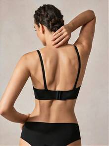 Veilyse 2pcs Wireless, Seamless, Push Up, Backless Bra, Lingerie For Summer - Multicolor - View 2
