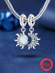 1pc Fashionable Sun & Moon Beaded Bracelet, Suitable For Women To DIY Jewelry And Accessory Decoration - Sun, Moon and Stars - View 2