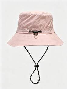 1pc Waterproof Bucket Hat, Foldable & Portable, Lightweight Quick Dry, Adjustable Brim Bucket Hat, Unstructured Solid Color Sun Hat, Outdoor Travel Gift - Fisherman's Hat - View 3