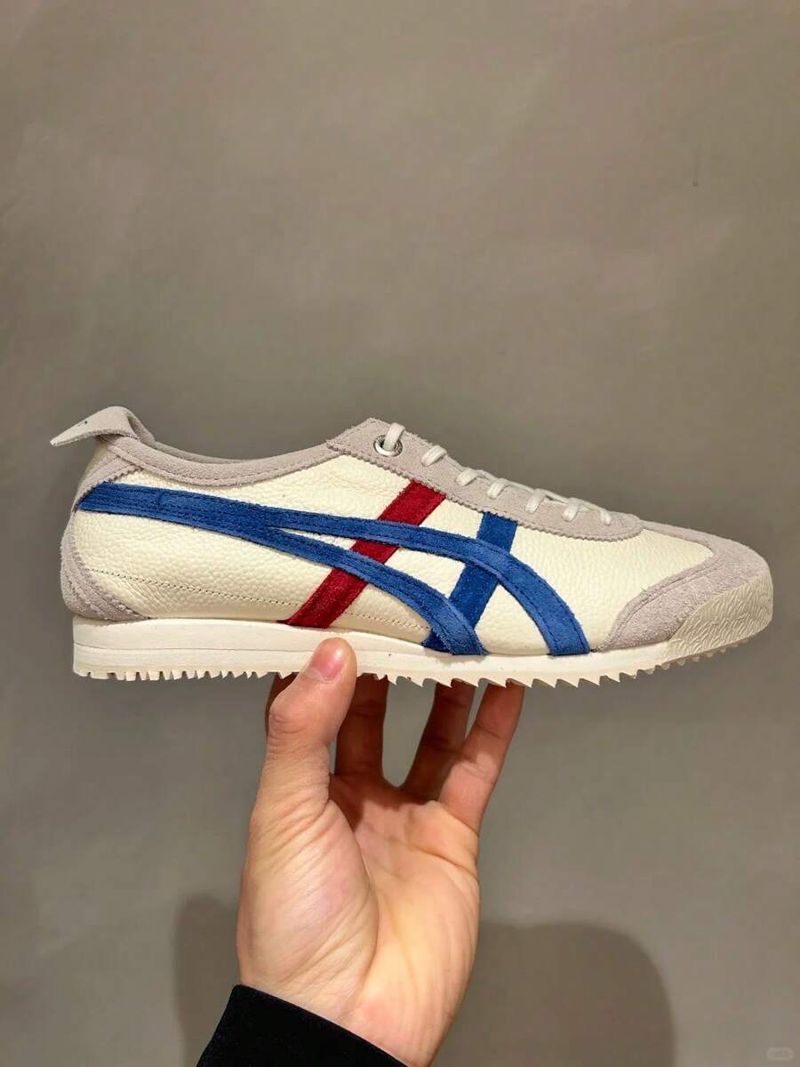 Onitsuka Tiger[SD Arch Version]Putian Pure Original Tiger Sneakers MEXICO SD VIN Casual Shoes For Women - SD白藍紅 - 查看 1