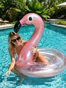 Adult Size Inflatable Flamingo Swimming Ring, Fun Water Sports Accessory, Playful Pool Float, Made Of PVC, Suitable For Summer Water Sports And Pool Parties, Dual Use For Beach And Pool, Essential For Summer - Multiple Styles - View 5