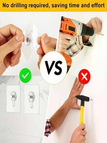 Multi-Functional Picture Frame Hook Storage Hanger - Clear - View 10