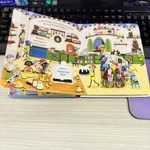 Pull And Push "Christmas" Durable Learning Material Board Book, Foldable Pages, Family Reading Story Time, Cognitive Enlightenment, Language Development, Perfect Gift For Halloween And Christmas, Science Education - Multicolor - View 4