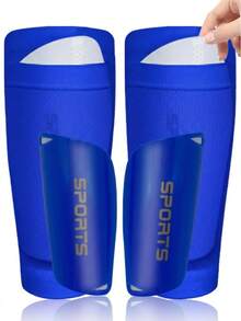 Children's Football Shin Guard Set, Includes Shin Guard Pads, Shin Guard Sleeves And Long Football Socks, Suitable For 3-12 Years, First Day Of School - Multicolor - View 10