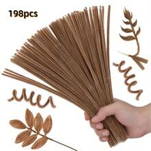 198 Pcs Chenille Stems,Pipe Cleaners Craft - Essential DIY Craft Supplies For Creative Projects & Handmade Decorations - Multicolor - View 20