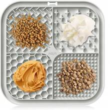 20 x 20 cm Leckmatte für Haustiere mit Saugnäpfen, beruhigende Futtermatte für das Badtraining, Stressabbau-Leckspielzeug, geeignet für Hunde und Katzen - 300 ml - Übersicht 2