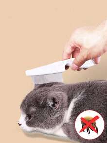 Flea And Tick Comb, Dense Tooth Comb For Removing Loose Fur, Cat Shedding Cleaner, Pet Supplies Cat Flea Comb, Dog Steel Comb For Removing Long Hair, Pet Dog And Cat Comb To Keep Pet Fur Healthy And Shiny! - White - View 4