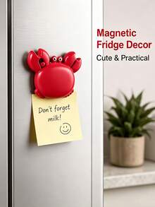 4-In-1 Cute Crab Magnetic Bottle Opener, Multi-Functional Beer Opener Fridge Magnet, With Paper Cutter And Mini Scissors, Kitchen Gadget, Home Essential Cute Tool, Gift For Family And Friends - Multicolor - View 9