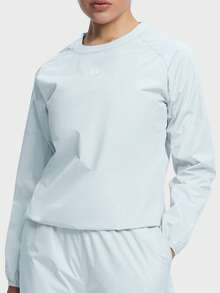 HOTSUIT 女款桑拿出汗夾克健身運動上衣，適合健身與訓練，僅上衣 - 淺藍色 - 查看 4