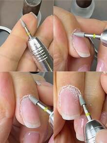 1件專業細緻美甲鑽頭 - 超細顆粒（黃色環）完美沙龍級美甲準備去角質工具 - 彩色 - 查看 4