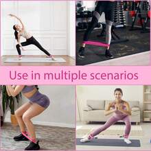 3-Piece Yoga Resistance Band Set For Leg And Hip Shaping, Multi-Level Tension Fitness Equipment With Ankle Straps - Multicolor - View 4