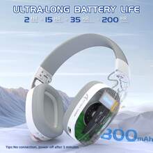 ATTACK SHARK L90 Ultra-Light Wireless Gaming Headset, RGB Lighting, Foldable, Tri-Mode 2.4GHz/Bluetooth/Wired, With Microphone, 40mm Driver, 7.1 Surround Sound, Compatible With PC, Software Customizable - View 5