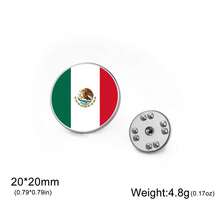 TEAMER 1pc Fashionable Women's Stainless Steel Round Brooch With Colorful National Flag Pattern, Unique Meaningful Exquisite Accessory, National Commemorative Gift For Friends - Brooch - View 18