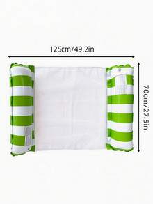 1 pieza Silla flotante inflable tipo hamaca, tabla de surf flotante para playa, flotador de verano para adultos para piscina y playa, colchoneta flotante, regalo de verano perfecto para uso en fiestas, silla flotante para diversión y relajación de vacaciones de adultos, ligera y portátil, ideal para natación, exterior, viajes, deportes acuáticos, tabla de surf inflable para piscina, tabla de surf de verano para adultos para playa y natación, accesorio esencial de playa, accesorio de playa, reutilizable - Verde - Ver 16