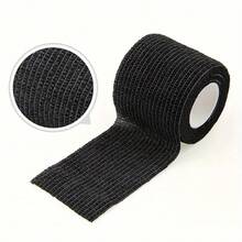 12 Rolls 5cm Black Elastic Self-Adhesive Bandage - Breathable Soft Fabric, Non-Woven Adhesive Tape - Black - View 5