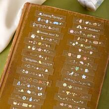 JotBox Four Seasons Whisper PET Die-Cut Tape Stickers, All-Match Daily Life Decorative Stickers For Planner Scrapbooking And Collage - Whispers Of the Four Seasons - View 10