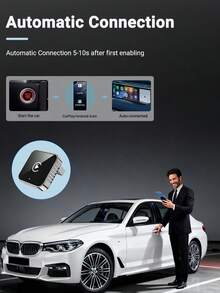XUDA 新版 CarPlay AI Box Mini Superbox 有線轉無線，無線 CarPlay 與 Android 2 合 1 功能，支援 2.4-5.0 GHz WiFi 5，相容 99% 配備有線 CarPlay 與 Android 的車輛 - A - 查看 7