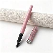 Color Slim 金屬鋼筆 銀色夾 0.38 筆尖 流暢書寫 墨水筆 可替換墨水芯 學校學生 辦公商務 簽名 書法 文具禮品筆 - 5001 - 查看 5