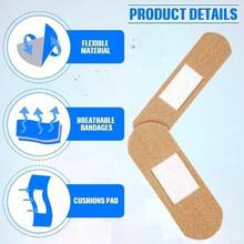 20/60pcs High Elastic Breathable Finger Patches,For Family, Outdoor, Office Essential - Multicolor - View 2