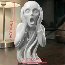 "The Scream" Creative Art Ornament Modern Abstract Fluid Sculpture Minimalist Home Desktop Decor Room Decor Home Decor Halloween Decor - Multicolor - View 8