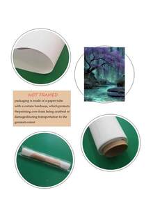 1pc Enchanted Forest Wall Art, Magical Stream Canvas Print, Fairy Lantern Fantasy Decor, Ideal Gift,Suitable For Bedroom,Living Room,Office,Wall Arts,Wall Decor,Home Decor,Room Decor,Canvas Wall Art,Posters, Wall Art With Frame, Optional Frame ﻿ ﻿ - 1PCS - View 10