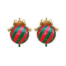 Christmas Bow & Colorful Ball Aluminum Foil Balloon Set, Suitable For New Year, New Year's Day, Christmas, Birthday, Home, Window Display, Photography Decoration - Multicolor - View 12