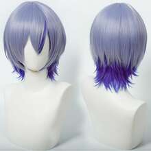 Yewell Purple Blue Cosplay Wig Role-Playing Headgear Daily Series Japanese Cosplay Headgear Series Multi-Style Interpretation Of Cartoon Anime Suitable For Private Parties Daily Role-Playing Halloween - Two-Tone - View 11
