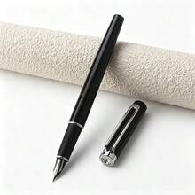 Color Slim 金屬鋼筆 銀色夾 0.38 筆尖 流暢書寫 墨水筆 可替換墨水芯 學校學生 辦公商務 簽名 書法 文具禮品筆 - 5001 - 查看 8